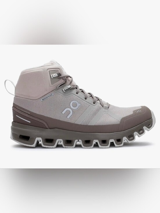 On Running Shoes - On Cloudrock Waterproof Hiking Boots Desert/Clay Size 11 Womans